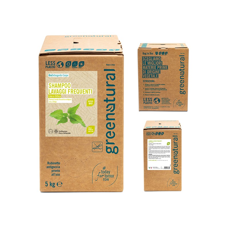 CHAMPÚ LAVADOS FREQUENTES Lino y Ortiga - BAG IN BOX 5 kg