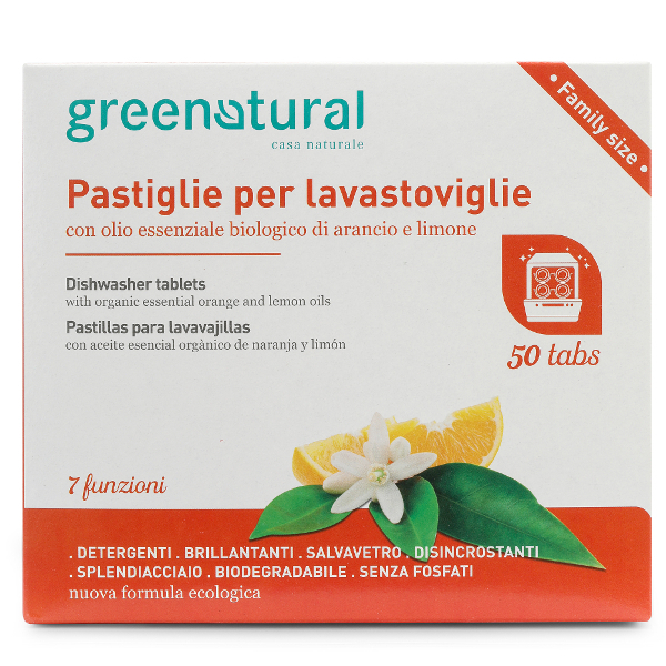 Pastillas Greentabs 50 Pz Lavavajillas Ecologico Certificado · Greenatural