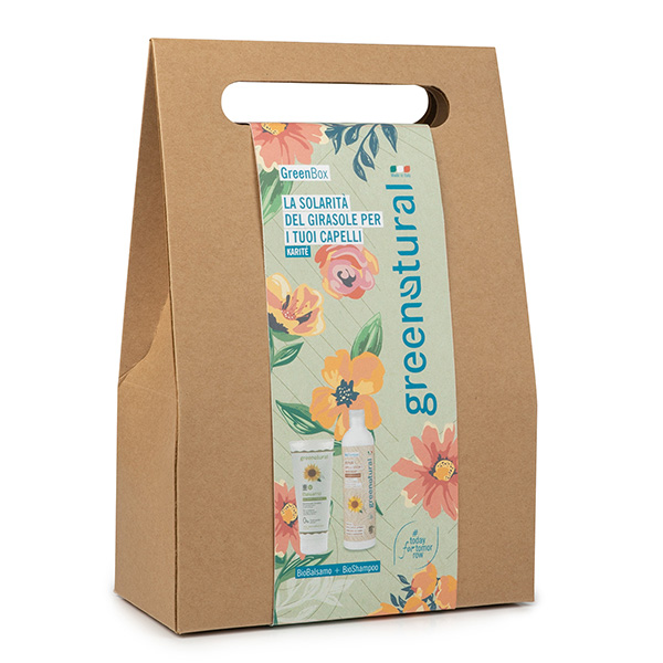Pack Regalo cabello dañado Acondicionador + Champú Girasol /Karite´ Bio ·Greenatural