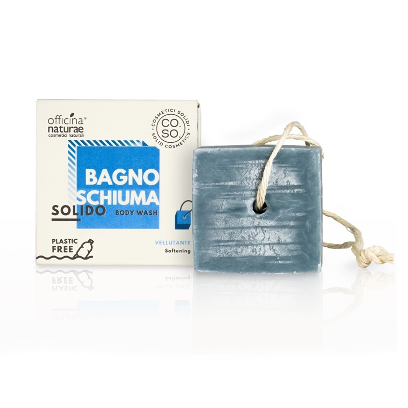 Gel de baño sólido aterciopelado Sin residuo 64gr Ecologico · Officina Naturae