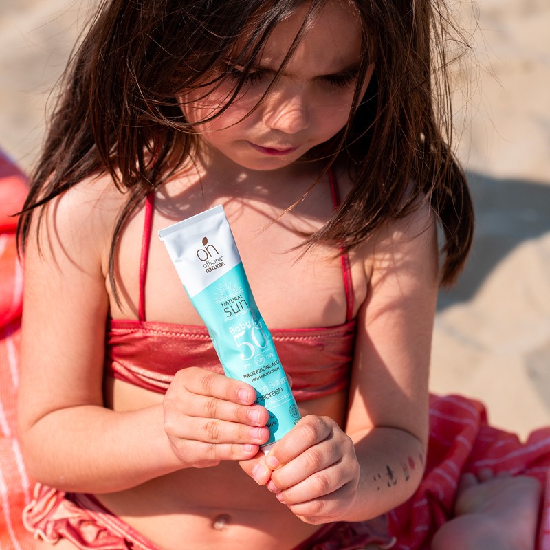 Crema Solar Bebé SPF 50 75 ml Certificado Ecologico · Officina Naturae - Imagen 3