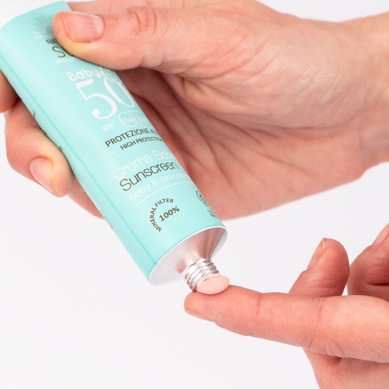 Crema Solar Bebé SPF 50 75 ml Certificado Ecologico · Officina Naturae - Imagen 5