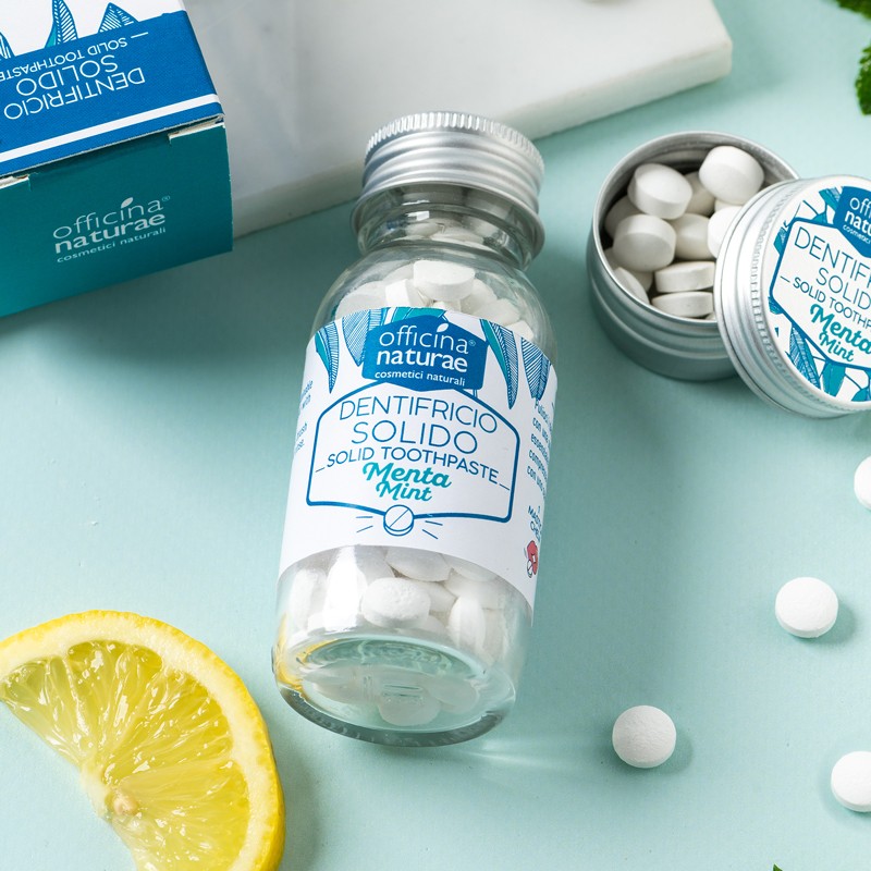 Dentfrico en pastillas de menta 115 pz. Ecologico · Officina Naturae - Imagen 3