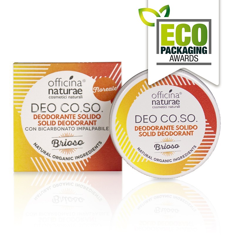 Desodorante Sólido Brioso CO.SO. 50 ml Vegan Ecologico · Officina Naturae