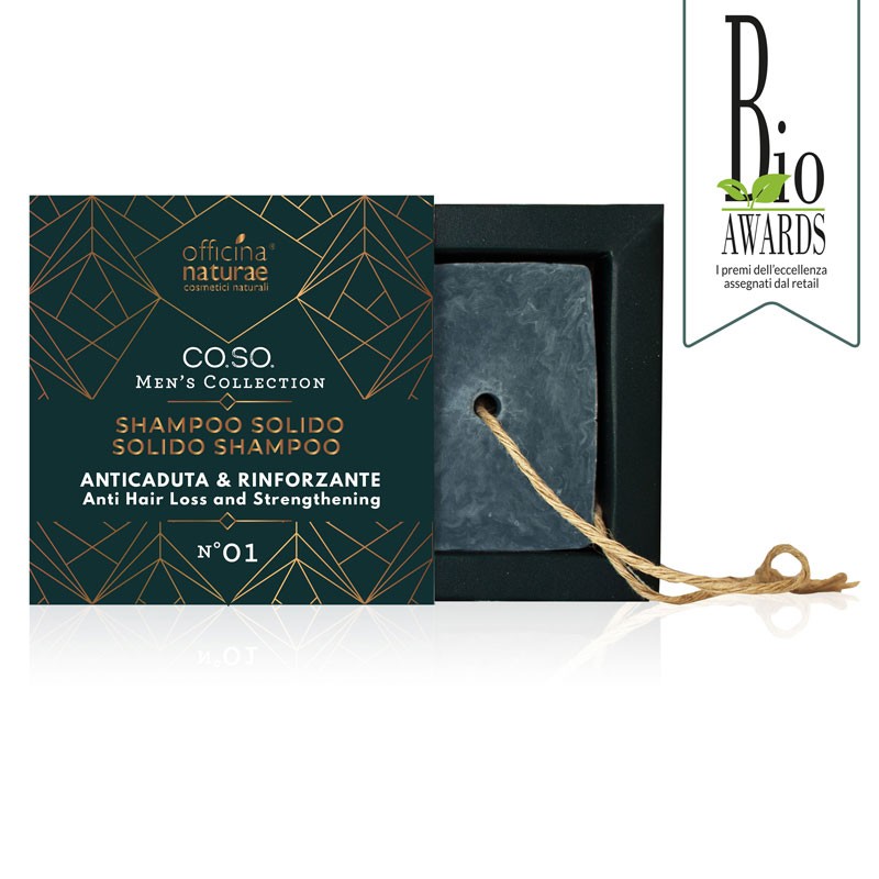 Champú sólido anticaída y fortalecedor para hombre N°01 zero waste 50 gr Ecologico · Officina Naturae