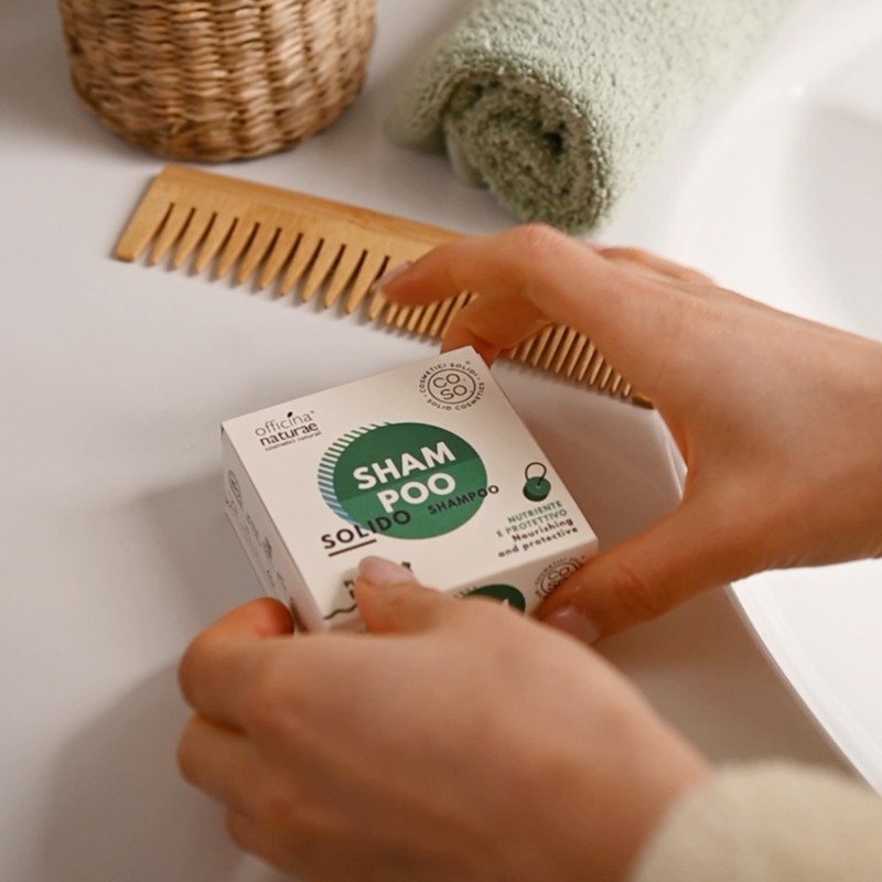 Champú Sólido Nutritivo y Protector Sin residuo 64gr Ecologico · Officina Naturae - Imagen 4