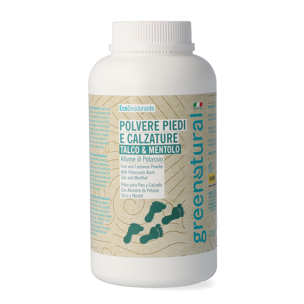 Polvo Pies Y Zapatos Talco Y Mentol - Bio Certificado · Greenatural