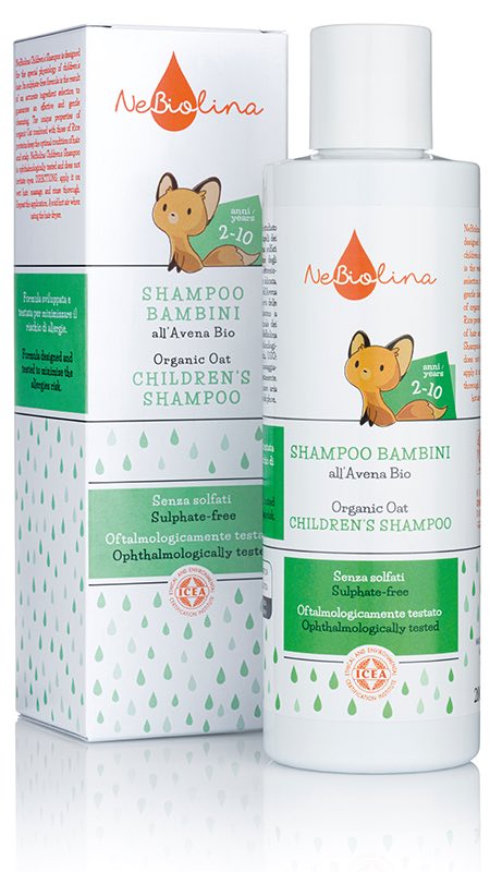 Champú niños 2/10 años con Avena Ecológica Nebiolina - 200 ml