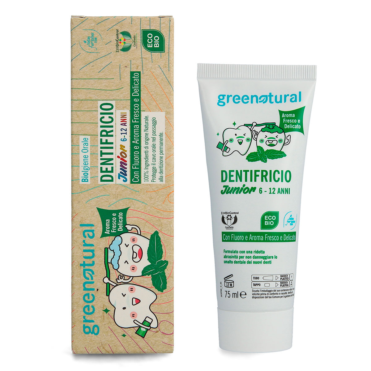 Dentifrico Junior 6/12 años con Fluor 75 ml