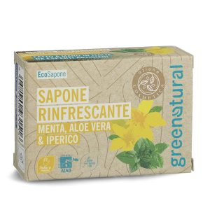 PASTILLA DE JABON REFRESCANTE MENTA/HIPERICO 100 gr